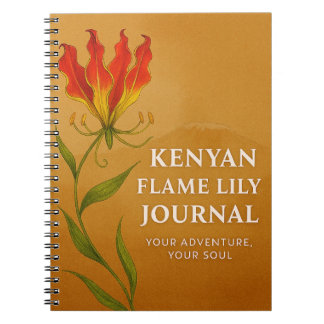 Kenyan Flame Lily Journal – Soulful Notebook 