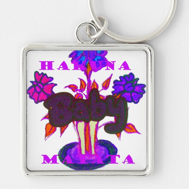 Kenyan Heart Art: I Love Kenya Keychain (Front)