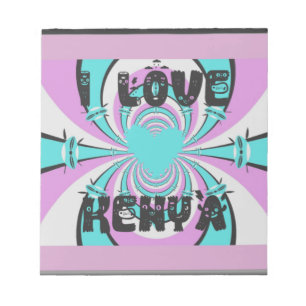 Kenyan Heart Art: I Love Kenya Notepad