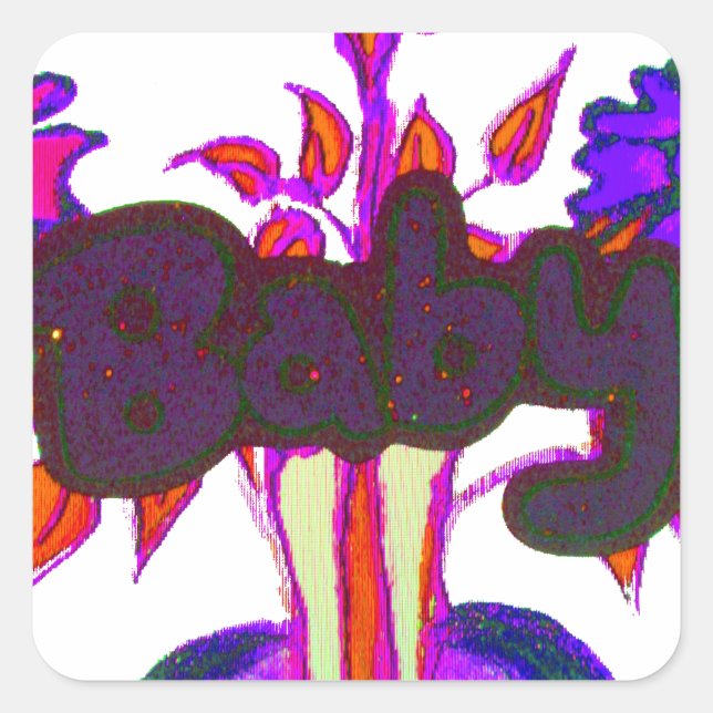 Kenyan Heart Art: I Love Kenya Square Sticker (Front)