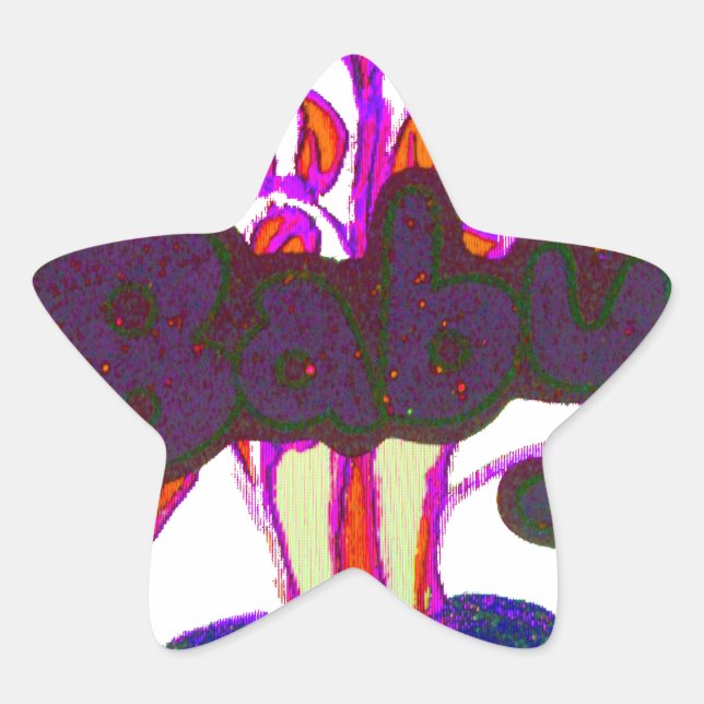 Kenyan Heart Art: I Love Kenya Star Sticker (Front)