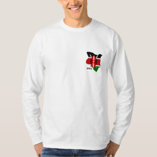 Kenyan Map and Flag long sleeved Men's Tshirt