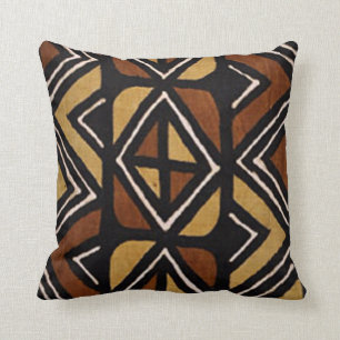 Kenyan Mud Cloth Pattern #2 Pillow