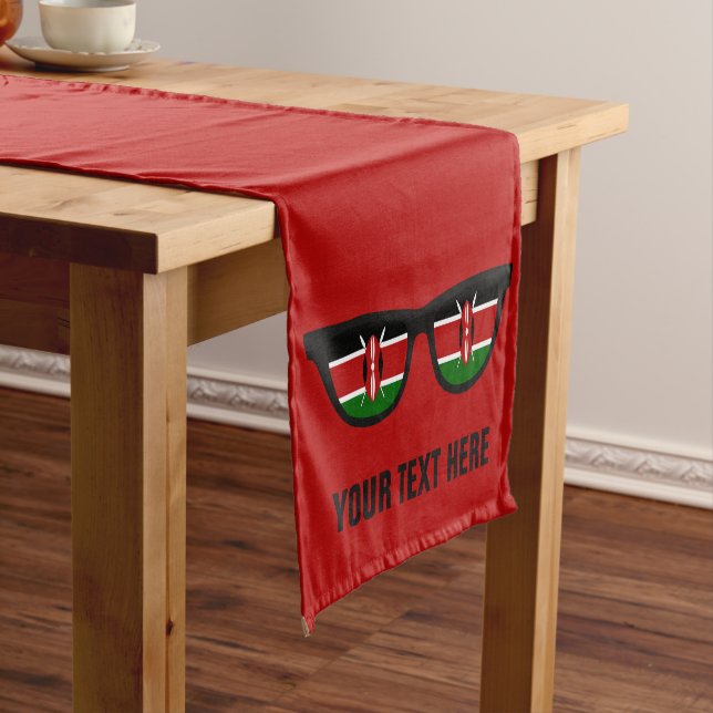 Kenyan Shades custom table runners (In Situ)