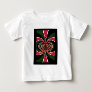 Kenyan Travel Gift – Hugs & Kisses Design Baby T-Shirt