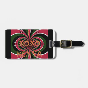 Kenyan Travel Gift – Hugs & Kisses Design Luggage Tag