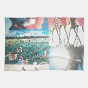 Kenya's Cultural Roaring Pride Sipping Serenity: Kitchen Towel