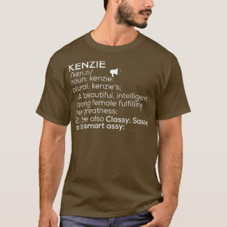 Kenzie Name Kenzie Definition Kenzie Female Name K T-Shirt