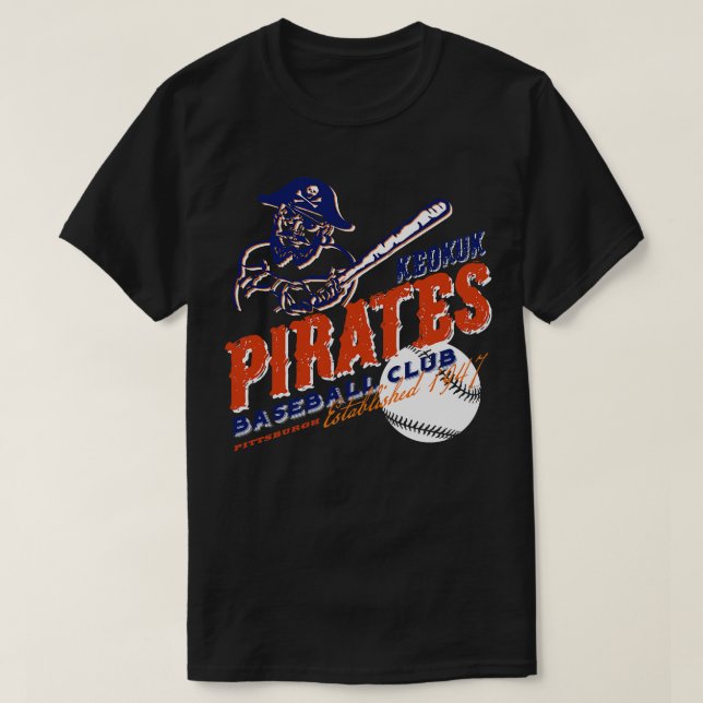 Keokuk Pirates Baseball T-Shirt (Design Front)