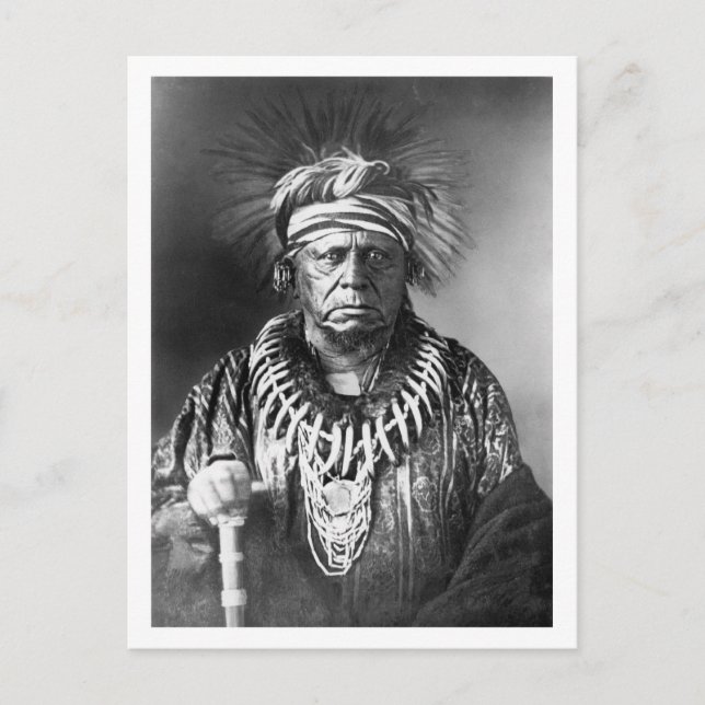 Keokuk ~ Sauk Chief 1847 Postcard (Front)