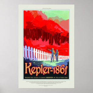 Kepler 16b, affiche de voyage