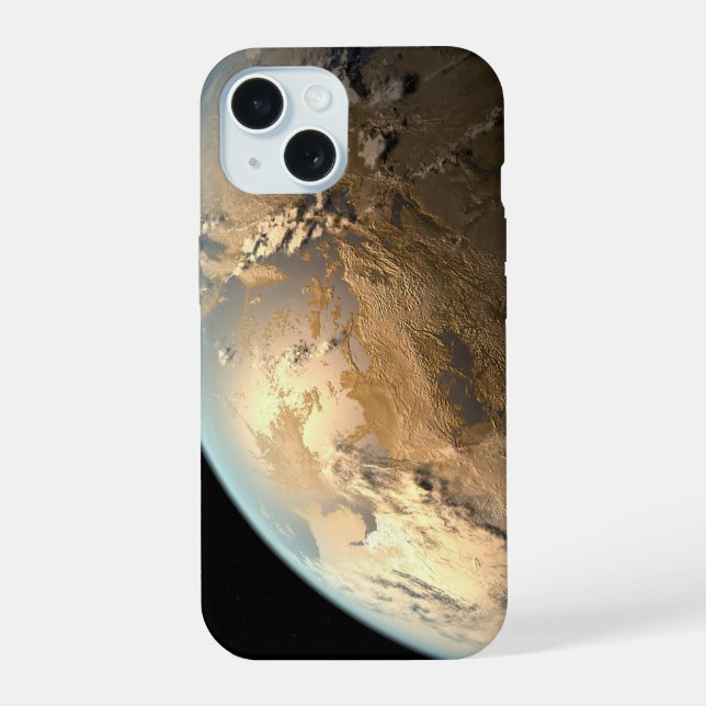Kepler-186f Orbiting A Distant Star. iPhone 15 Case (Back)