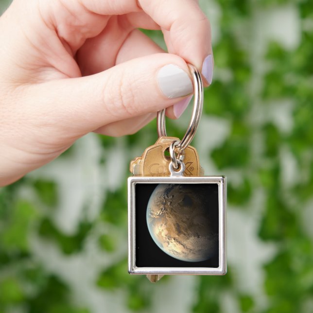 Kepler-186f Orbiting A Distant Star. Keychain (Hand)