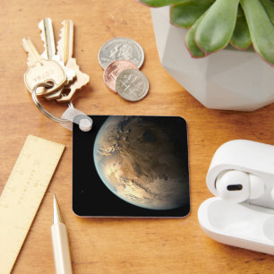 Kepler-186f Orbiting A Distant Star. Keychain