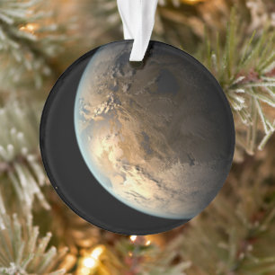 Kepler-186f Orbiting A Distant Star. Ornament