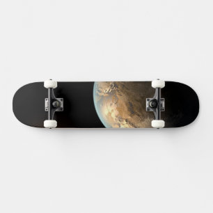 Kepler-186f Orbiting A Distant Star. Skateboard