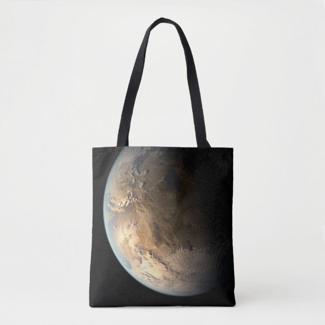 Kepler-186f Orbiting A Distant Star. Tote Bag (Front)