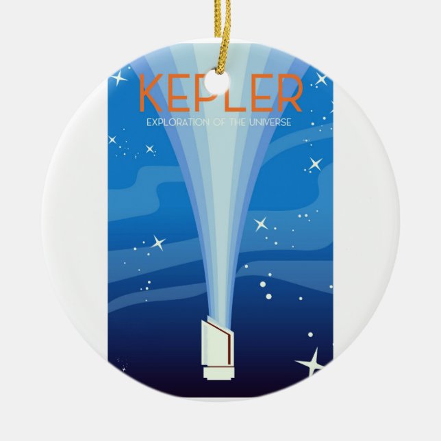 Kepler - Exploration of the Universe Ceramic Ornament (Front)