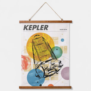 Kepler Space Telescope Poster. Hanging Tapestry