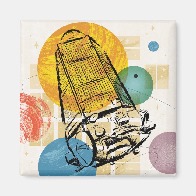 Kepler Space Telescope Poster. Magnet (Front)