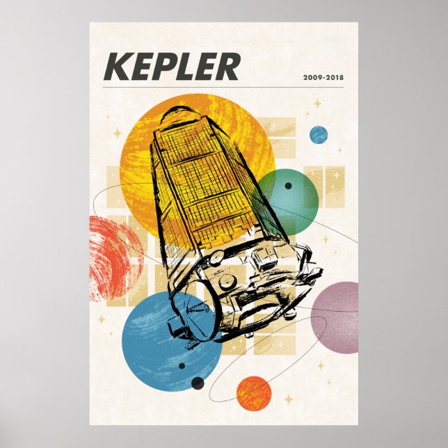 Kepler Space Telescope Poster. Poster (Front)