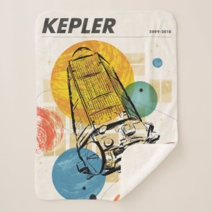 Kepler Space Telescope Poster. Sherpa Blanket