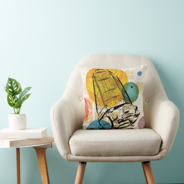Kepler Space Telescope Poster. Throw Pillow (Chair)