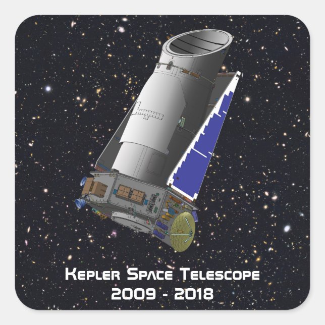 Kepler Space Telescope Square Sticker (Front)