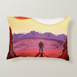 Kepler Space Travel Destination Planet Adventure Accent Pillow