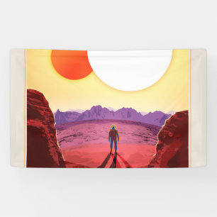 Kepler Space Travel Destination Planet Adventure Banner