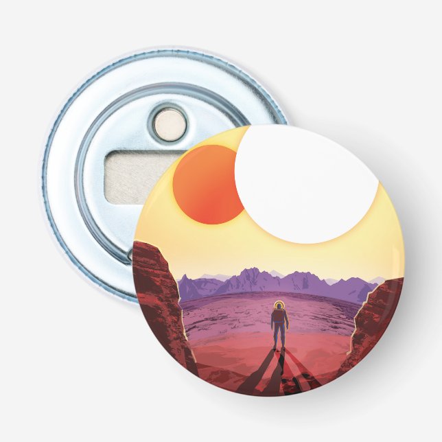 Kepler Space Travel Destination Planet Adventure Bottle Opener (Front)