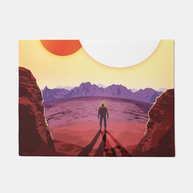 Kepler Space Travel Destination Planet Adventure Doormat (Front)
