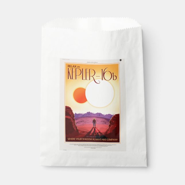 Kepler Space Travel Destination Planet Adventure Favour Bag (Front)