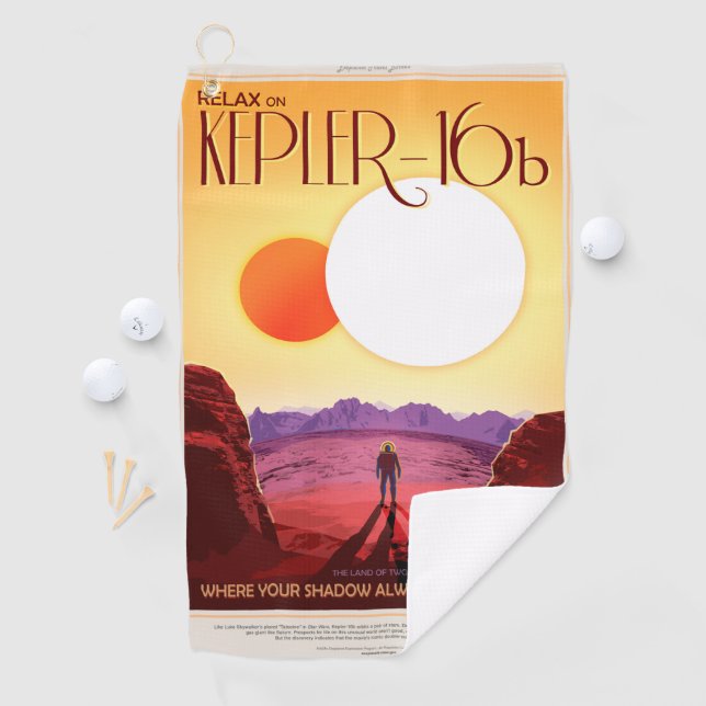 Kepler Space Travel Destination Planet Adventure Golf Towel (InSitu)