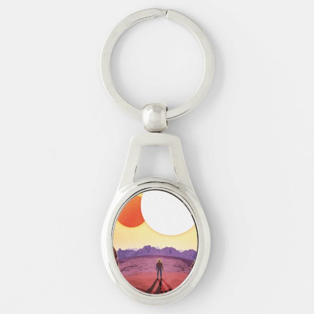 Kepler Space Travel Destination Planet Adventure Keychain (Front)