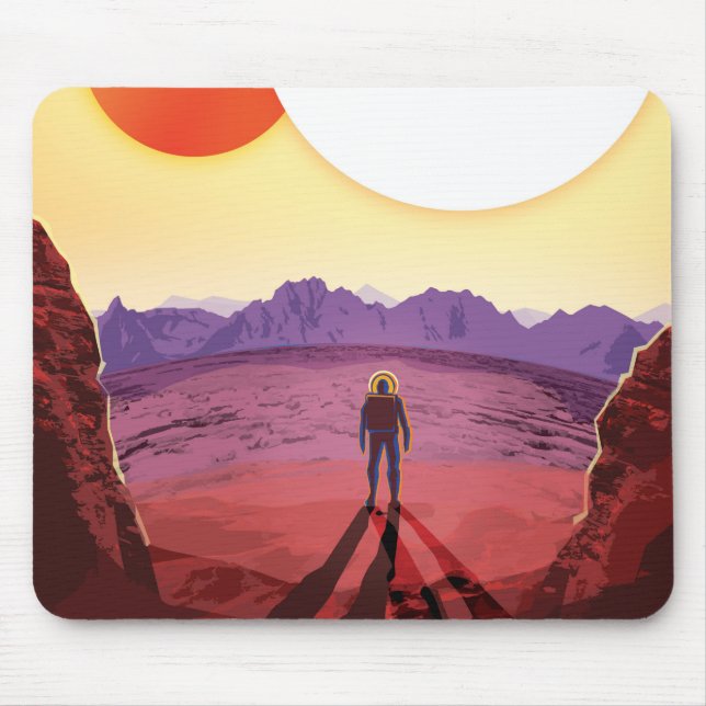 Kepler Space Travel Destination Planet Adventure Mouse Pad (Front)