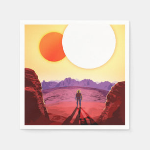 Kepler Space Travel Destination Planet Adventure Napkin