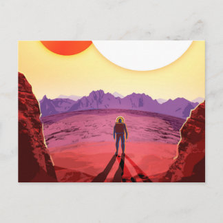 Kepler Space Travel Destination Planet Adventure Postcard