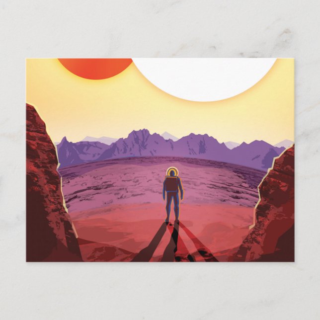 Kepler Space Travel Destination Planet Adventure Postcard (Front)