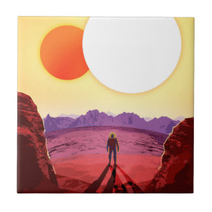 Kepler Space Travel Destination Planet Adventure Tile