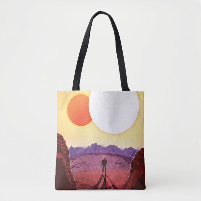 Kepler Space Travel Destination Planet Adventure Tote Bag (Front)