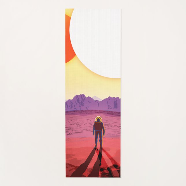 Kepler Space Travel Destination Planet Adventure Yoga Mat (Front)