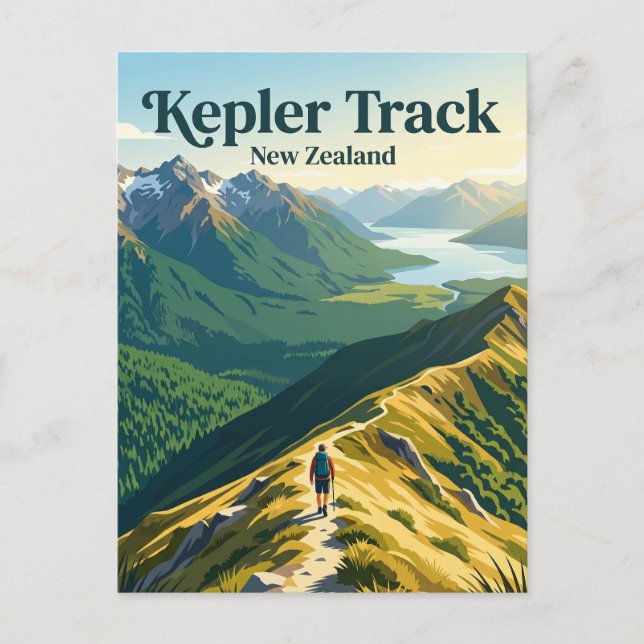 Kepler Track New Zealand Postcard (Front)