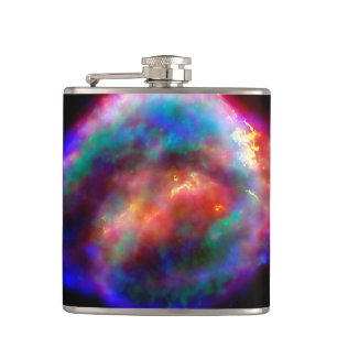 Kepler's Supernova Remnant NASA Hubble Space Photo Hip Flask