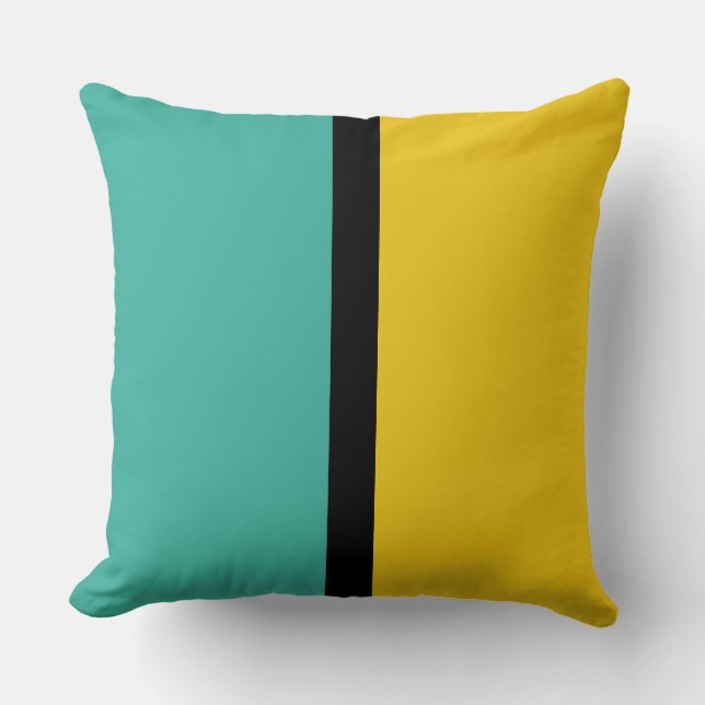 Keppel & Jonquil Solid Colour Background Throw Pillow (Front)