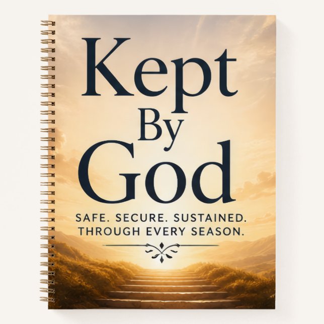 Kept By God: Safe, Secure and Sustained  Notebook (Front)
