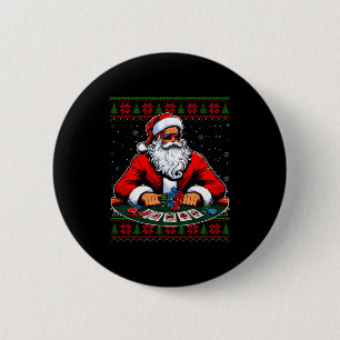 Ker Santa Ker Player Ugly Christmas Sweater Men Wo 2 Inch Round Button