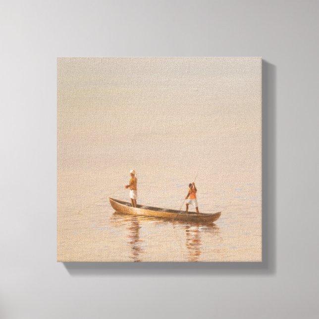Kerala Fishermen Canvas Print (Front)