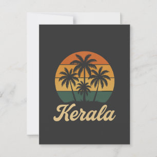 kerala india postcard