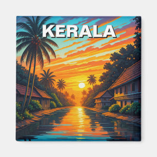 Kerala India Sunset Magnet